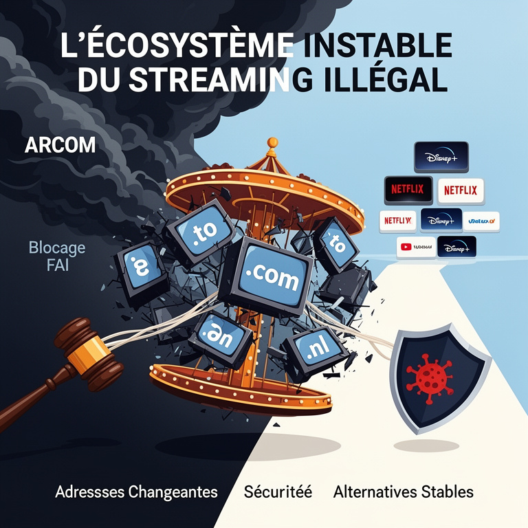 Infographie : senpai stream : nouvelle adresse