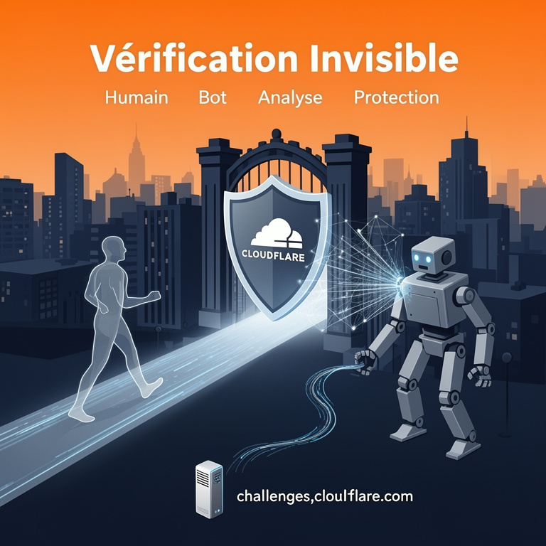 Infographie : qu'est ce que challenges.cloudflare.com