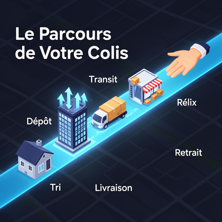 Infographie : suivi relai colis