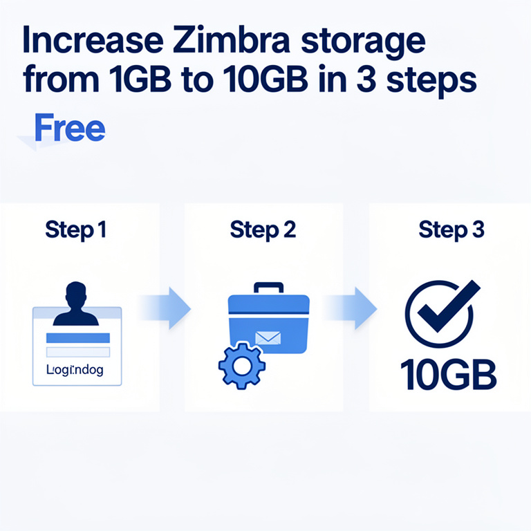 Infographie : boite mail free zimbra
