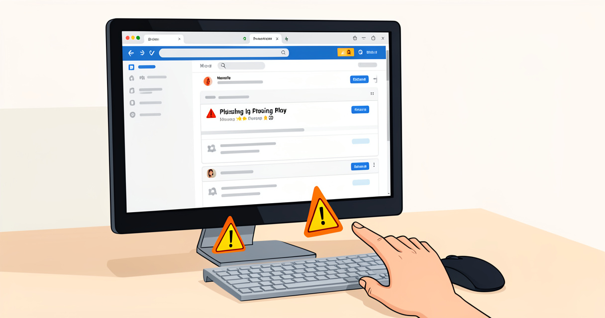 Boîte de réception avec email suspect Amazon Prime, souris prête à cliquer, ambiance bureau