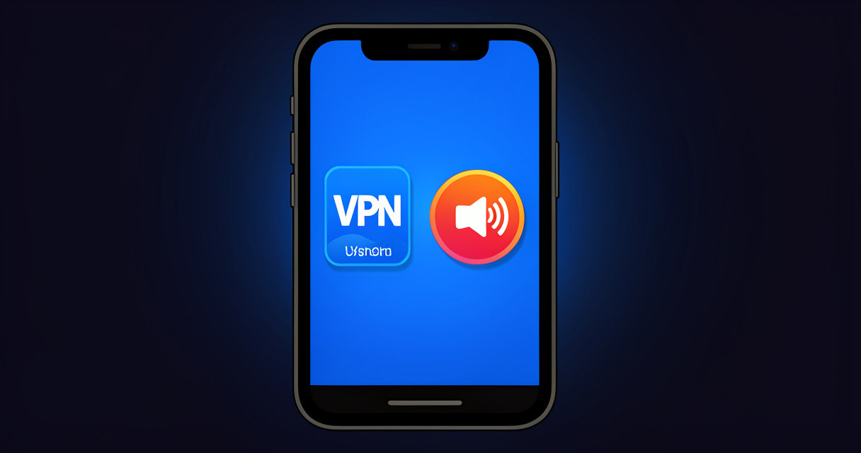 Application VPN active sur un smartphone pour accéder à des sites de streaming