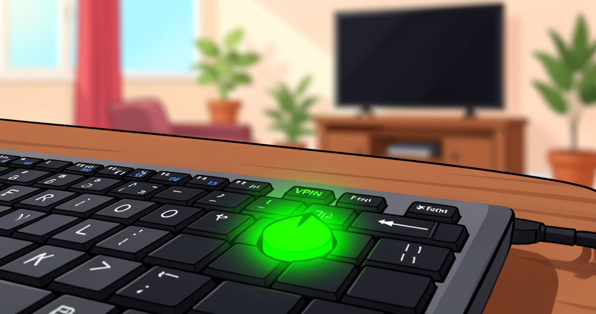 Connexion VPN active pour accéder à Filmoflix en toute sécurité depuis un ordinateur
