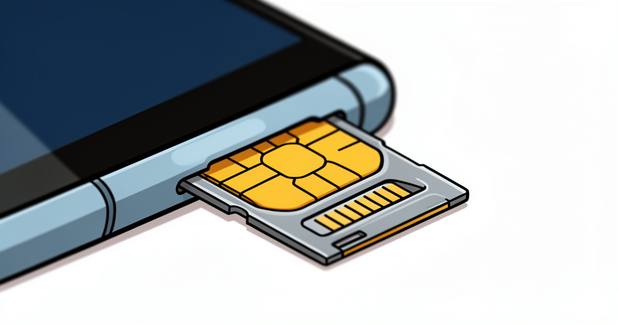 Support de carte SIM retiré d'un smartphone moderne, prêt pour inspection visuelle