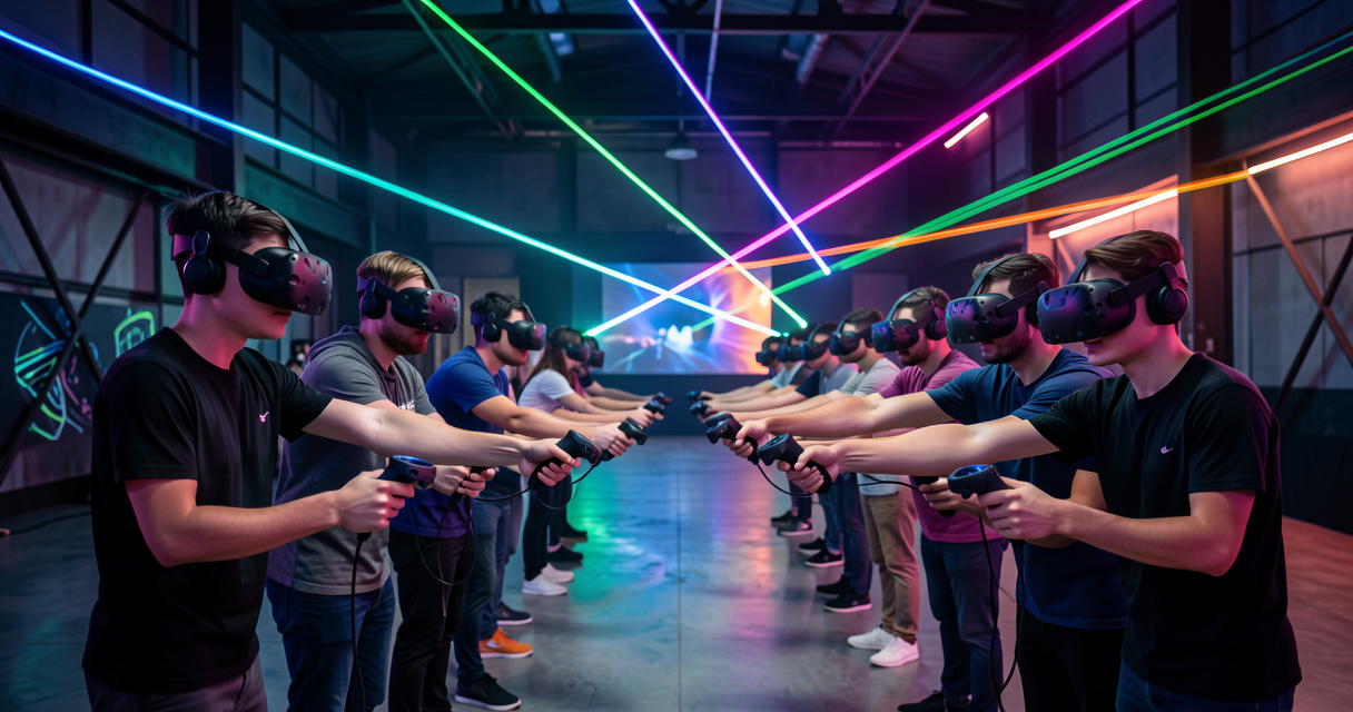Escape game VR à Illucity Paris : joueurs équipés de casques immersifs