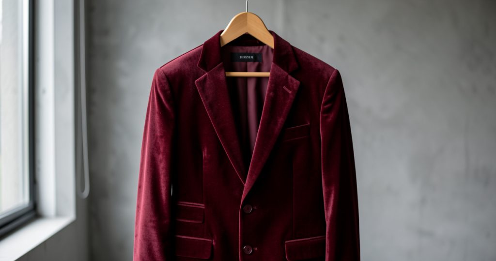 Costume bordeaux : le rouge qui monte en 2026